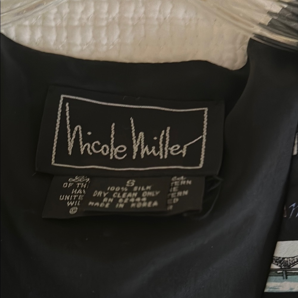 Vintage Nicole Miller Multicolor Memphis-Themed Graphic Vest - Picture 2 of 3